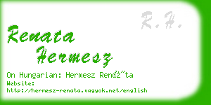 renata hermesz business card